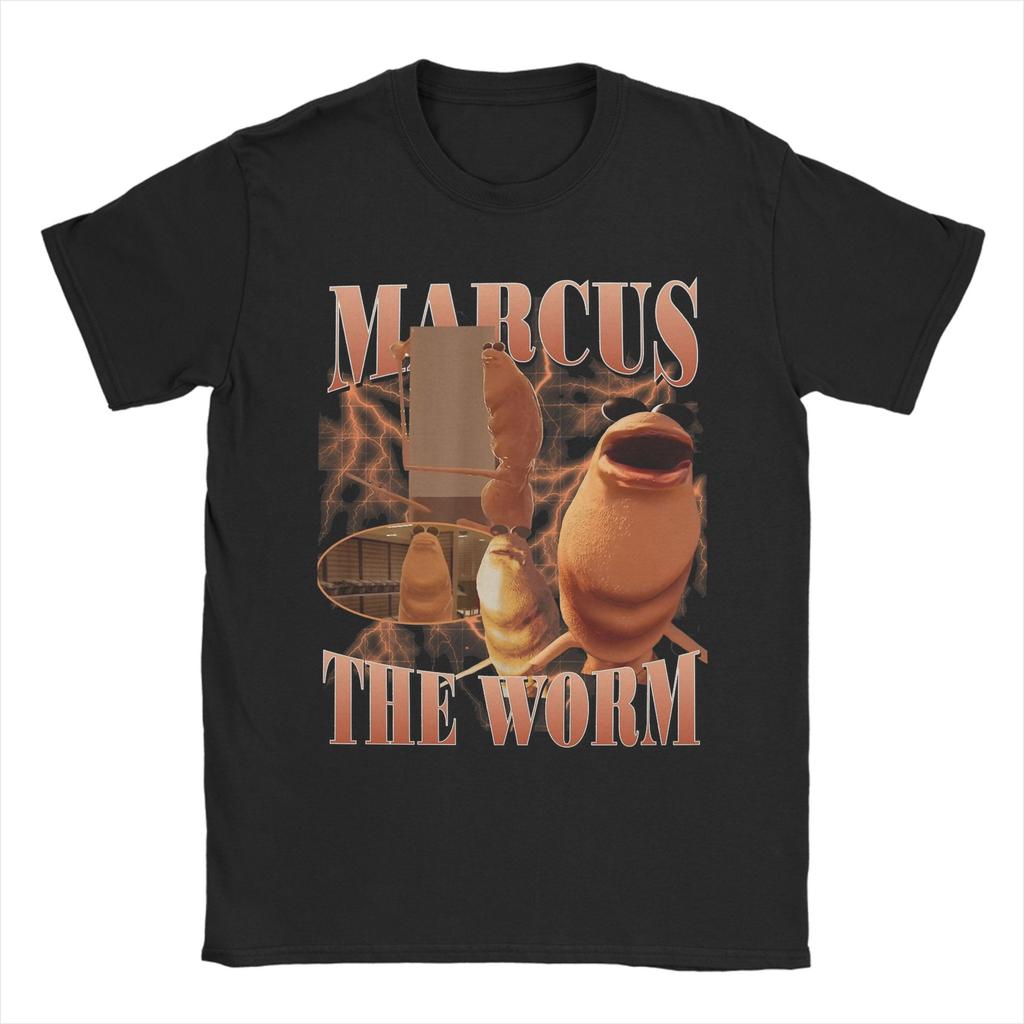 Funny Robert Help Marcus The Worm Tee Shirt for Men Women Graphic Printing T Shirts Cotton Clothing