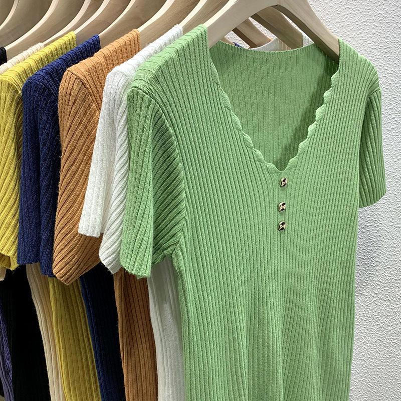 Новая модная осенняя рубашка из ледяного шелка с коротким рукавом, женская летняя тонкая белая рубашка в западном стиле, полутоп