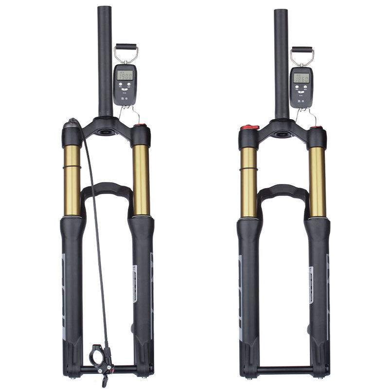 Bolany-Bicycle Front Fork with Barrel Shaft, Air Resilience Suspension, Rear Corolla Structure Design, MTB, 20 in, 24 in