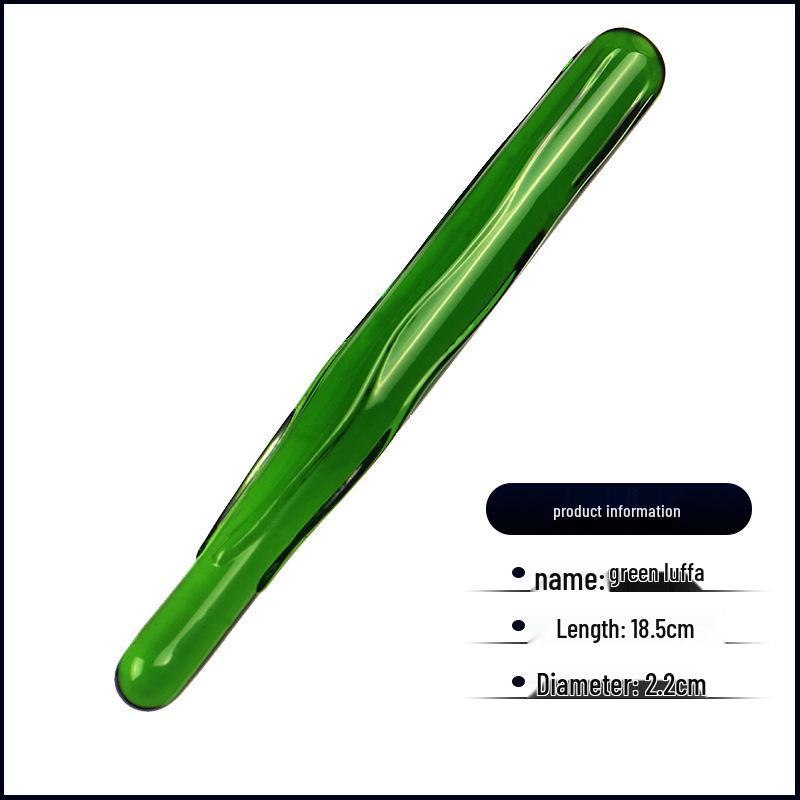 Семицветный хрустальный стеклянный дилдо-огурец для женской симуляции и эротического проникновения