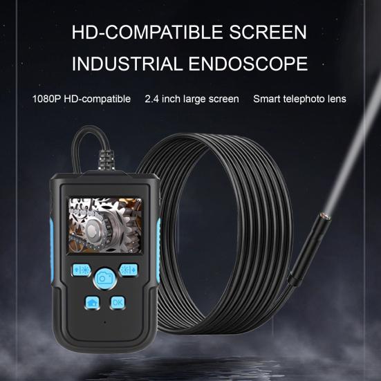 1080P HD IP67 Эндоскоп Камера Водонепроницаемая с промышленным 4,3-дюймовым экраном 8LED