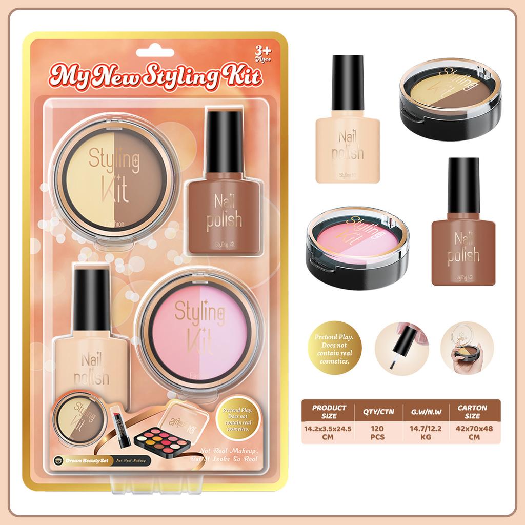 Girls Simulation Dressing Non-Smearing Makeup Children Cosplay Play House Toys Cosmetics Set