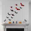 Bat Sticker PVC Spooky Living Room Bedroom Background Wall Decoration Flying Pumpkin Decal Party