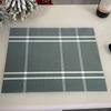 Table Placemat Plaid Print Table Mat Washable Heat Resistant Heat Resistant Placemat