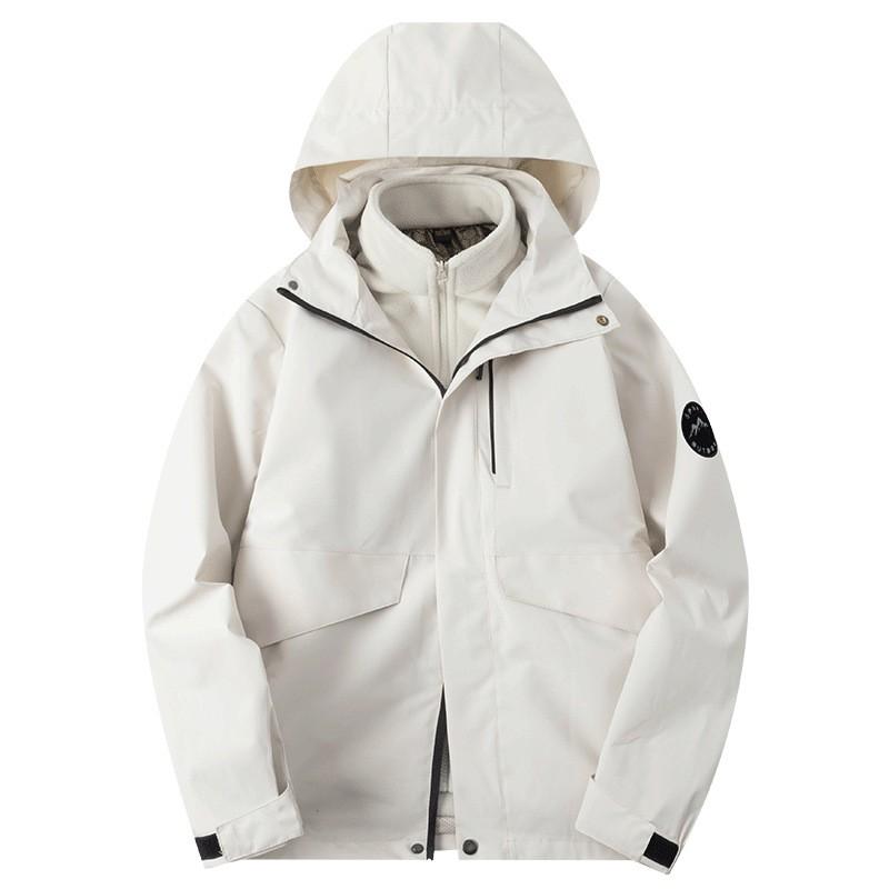 Womens Removable Insulated 3-in-1 Hiking Jacket Winter Waterproof Windproof Outdoor Travel Coat