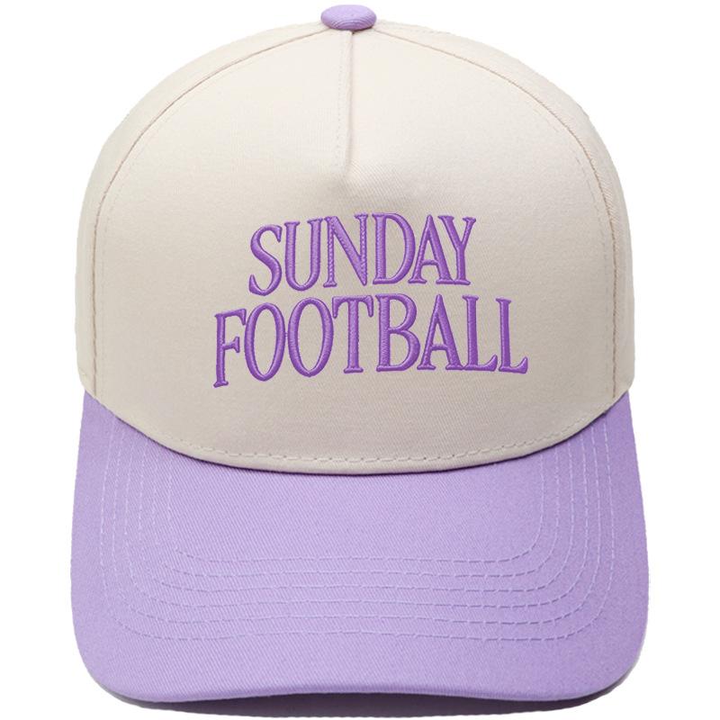 SUNDAY FOOTBALL embroidery color matching truck driver hat men's and women's casual sunshade baseball cap tide