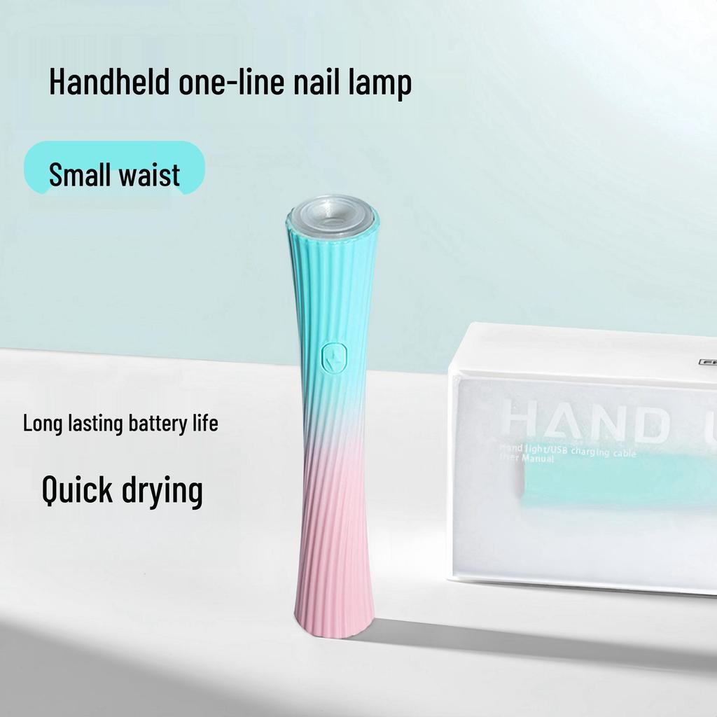 Портативная УФ-лампа для гелевых ногтей с дисплеем - Быстрая сушка, питание от USB, без потемнения кожи рук