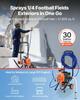 Stand Airless Paint Sprayer, 1500W, 3300PSI High Pressure Airless Sprayer with Cart, Cleaning Brush, Hose, Extension Rod, Nozzles, Electric Spray