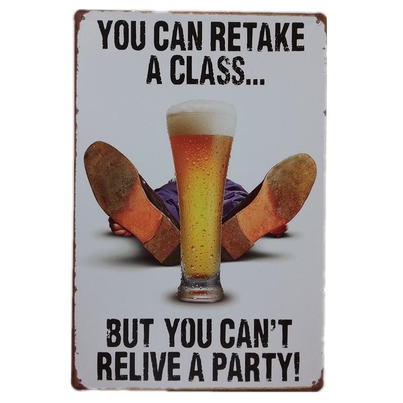 INEED Vintage Beer Metal Sign Poster Wall Decor Tin Sign Decorative Plate Iron Plaques Club Bar Home Man Cave Retro Decor