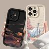 Чехол для телефона с принтом аниме-пейзажа на закате для Google Pixel 9 8 7 Pro 5G Pixel 7A 8A 9 Pro XL Матовый мягкий силиконовый противоударный чехол