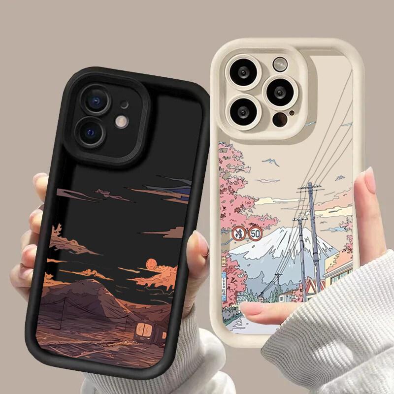 Чехол с аниме-пейзажем на закате для Samsung Galaxy M34 M31 M51 M30S M23 M16 M11 M15 F06 J4 J6 Plus J8 A02 S21 FE S20 Ultra Plus