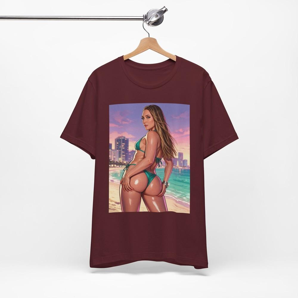 Aj Applegate Bikini Pinup T-Shirt | GTA 6 Graphic Streetwear Print Tee