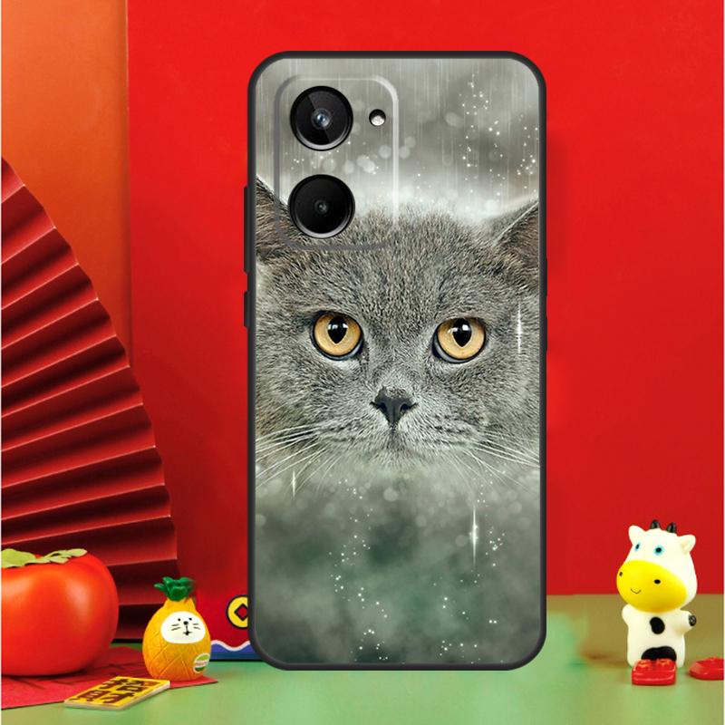 Чехол для Realme 15 Pro GT7 GT6 10 11 12 13 14 Pro Plus C67 C63 C61 C55 C51 C53 C35 C75 C65 с изображением британской короткошерстной кошки