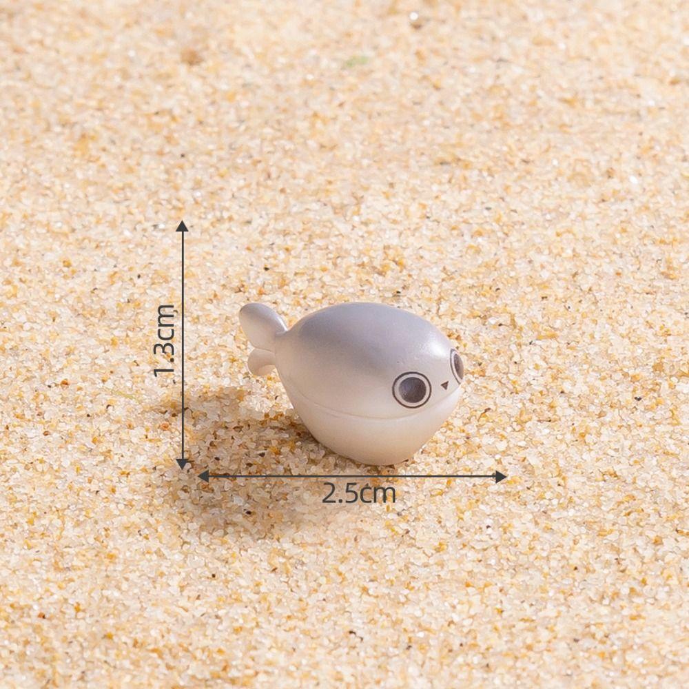 Resin Crafts Marine Animals Fish Ornaments Cute Mini Miniatures Animals Figurines DIY Coral Fish Garden Decorations
