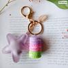 New Cake Key chain fashion car Key Ring Women bag charm accessories France Cake Macarons with Eiffel Tower Keychain gift Jewelry
