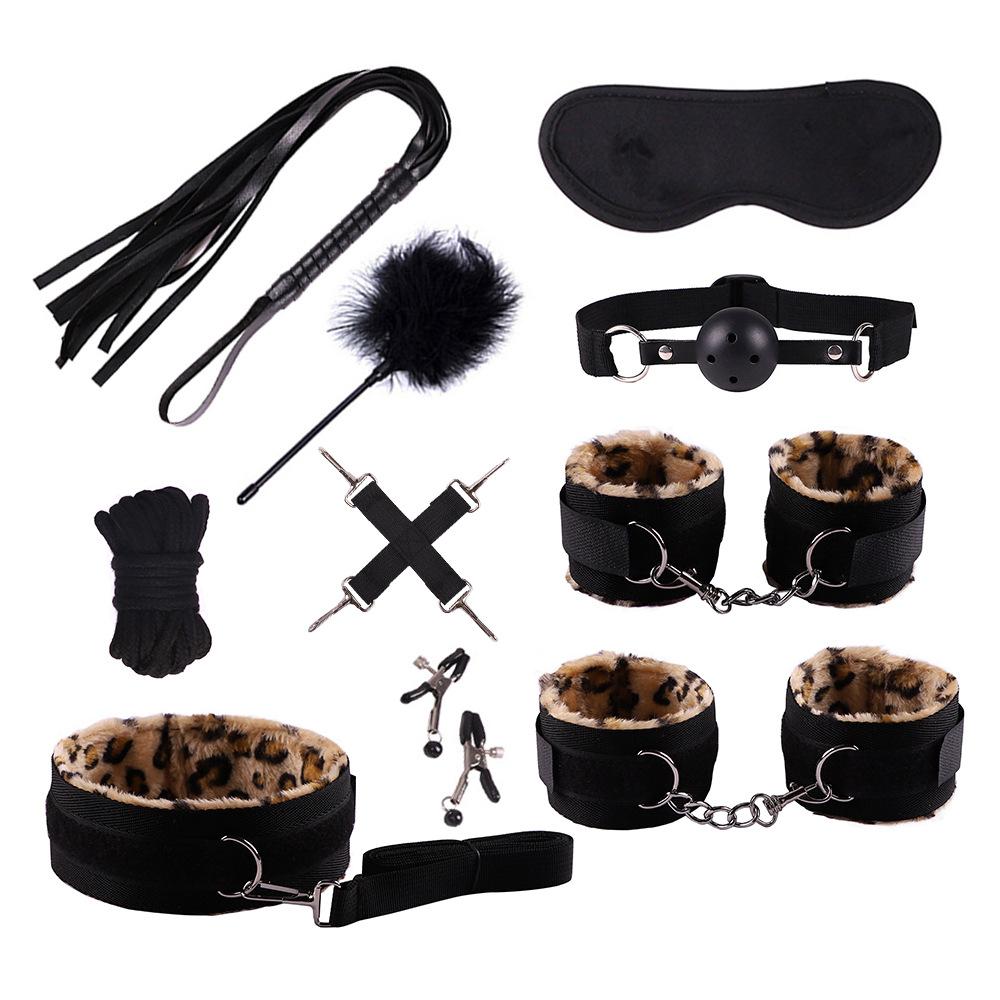Erotic Sex Toys for Women Adults Games Nylon Bondage BDSM Kits Handcuffs Sex Whip Mouth Gag Soft Fox Tail Anal Plug Sexy Shop
