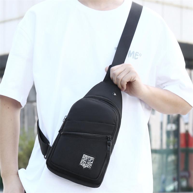 Мужская нагрудная сумка высококлассная большая вместимость на плечо спортивная и повседневная универсальная трендовая нагрудная сумка-мессенджер