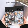 Радужный Зоопарк Детство Для Google Pixel 8 7 9 10 Pixel 10 Pro XL Pixel 9 Pro XL Pixel 8a 7a Pixel 7 Pro Черный Стеклянный Чехол для Телефона