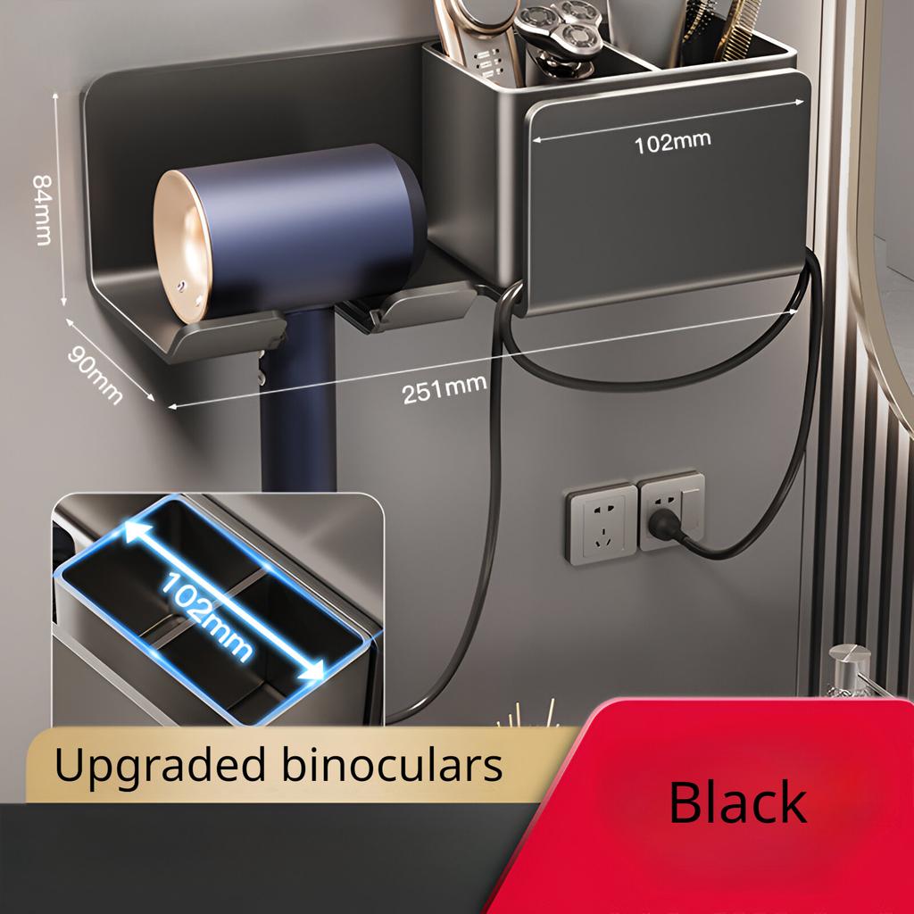 Полка для хранения фена для ванной комнаты, полка для хранения фена для ванной комнаты, настенный органайзер для полок