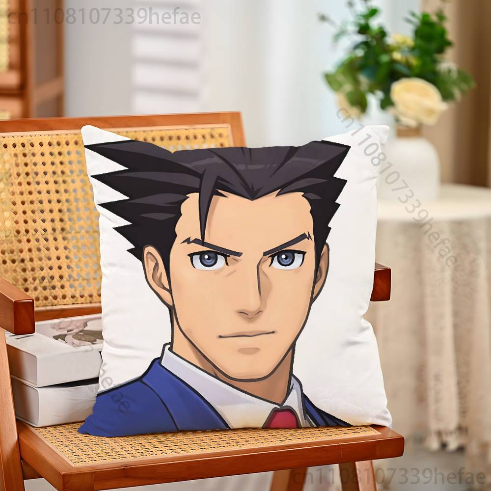 Игровой Чехол на Подушку AAce AAttorney Плюшевые Наволочки Домашний Декор Чехол на Подушку для Дивана Кровати Стула Гостиной