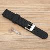 16mm Watch Band Silicone Pin Buckle Watch Strap Sports Wristwatch AccessoryBlack