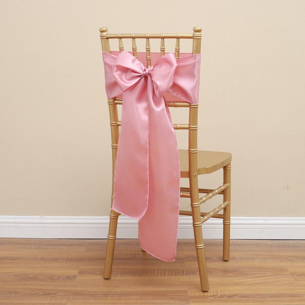 5 шт. винтажные атласные свадебные пояса на стулья 275 см спинка стула лента бант чехол на стул на день рождения