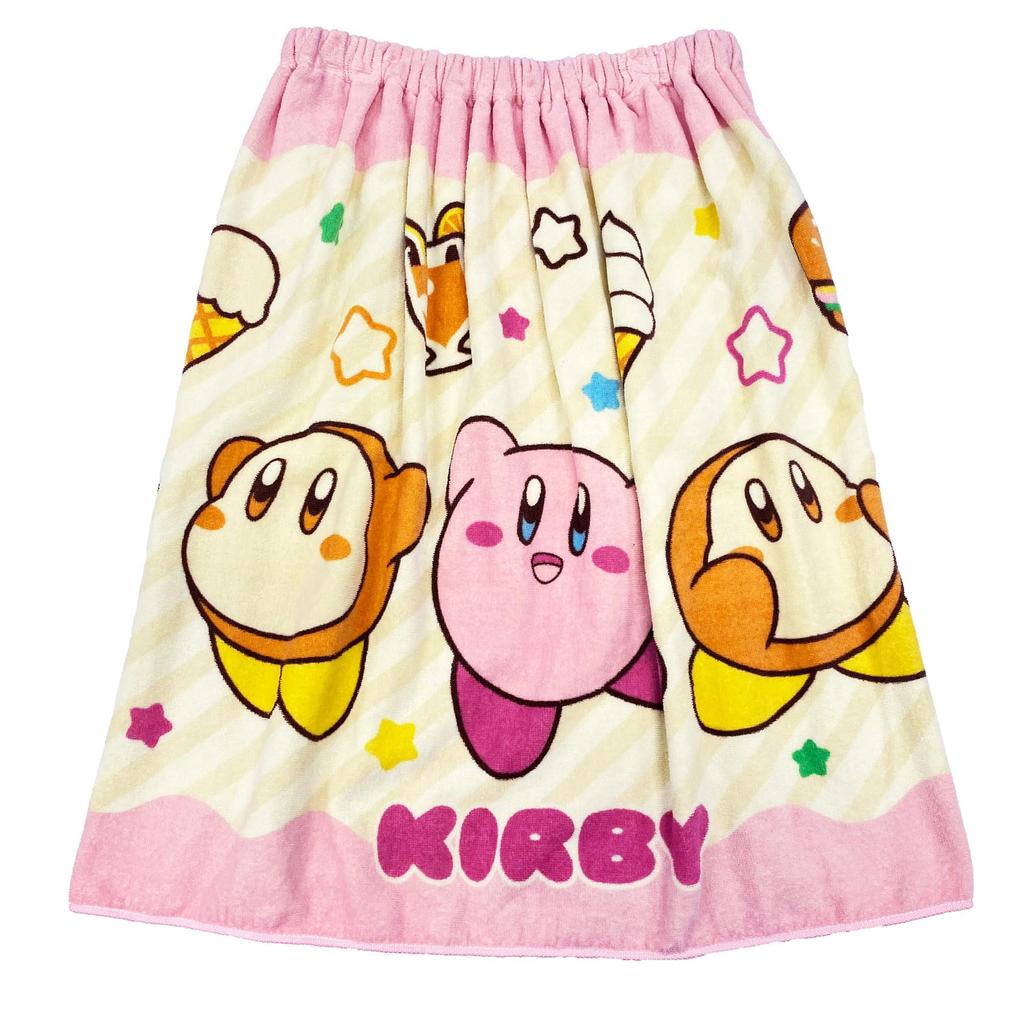 Marushin 60cm Long Roll Nintendo Gourmet Kirby and Antibacterial and UV for Boys and 4585033300 Towel, Kirby's Adventure, Friends, Protection, Girls,