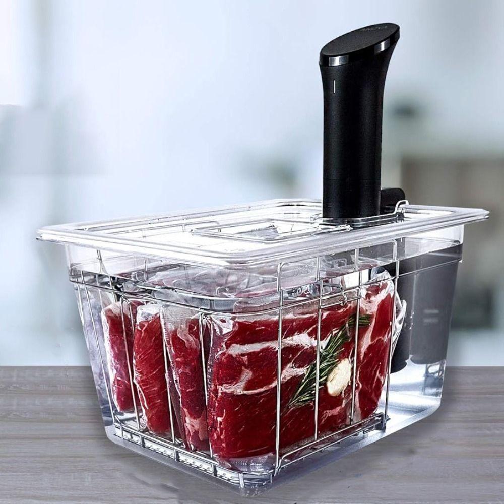 with Lid Slow Cooking Pot Kit Scaled Water Bath Cooking Box Sous-vide Machine Water Tank Beef