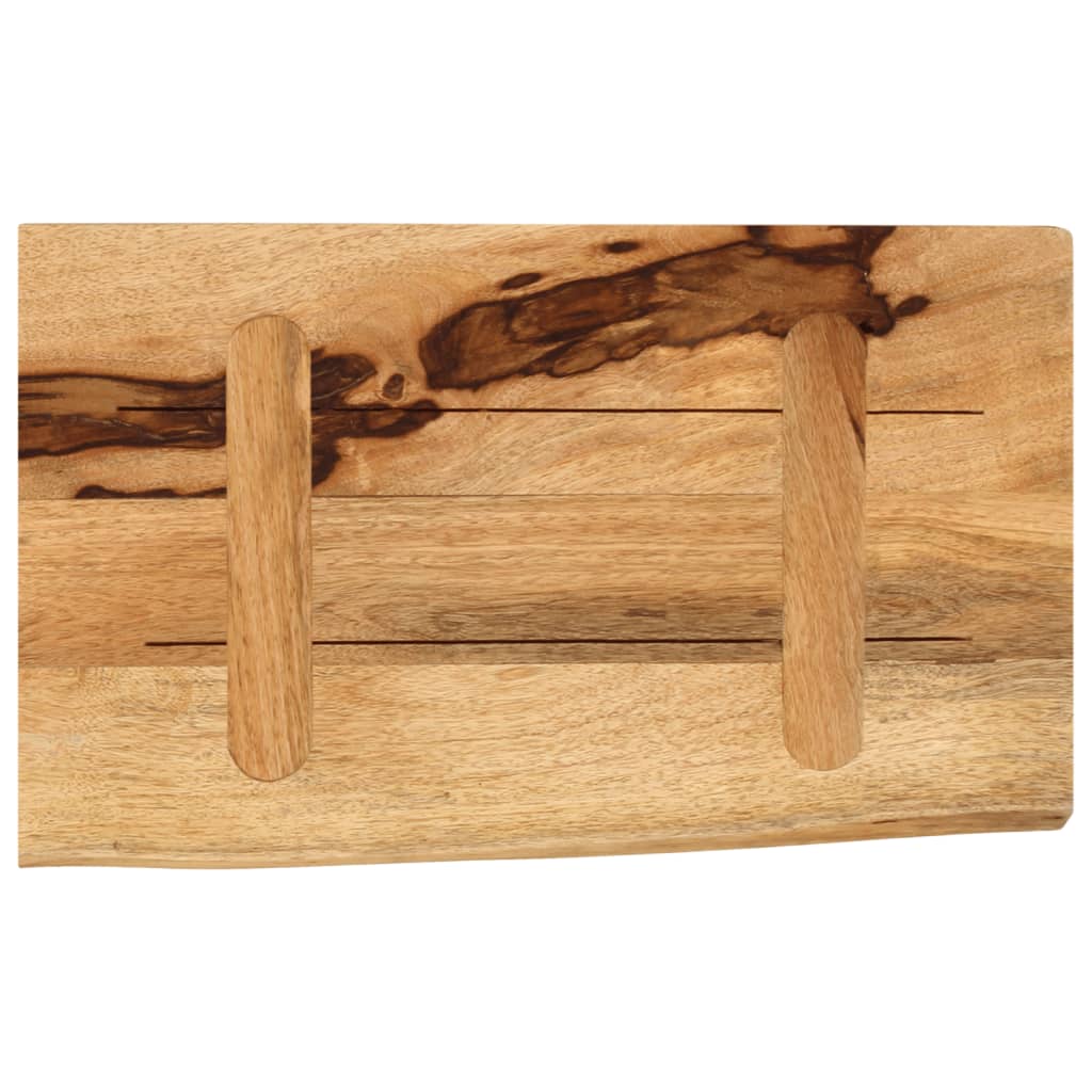 Table Top 40 x 20 x 2.5 cm Live Edge Solid Mango Wood
