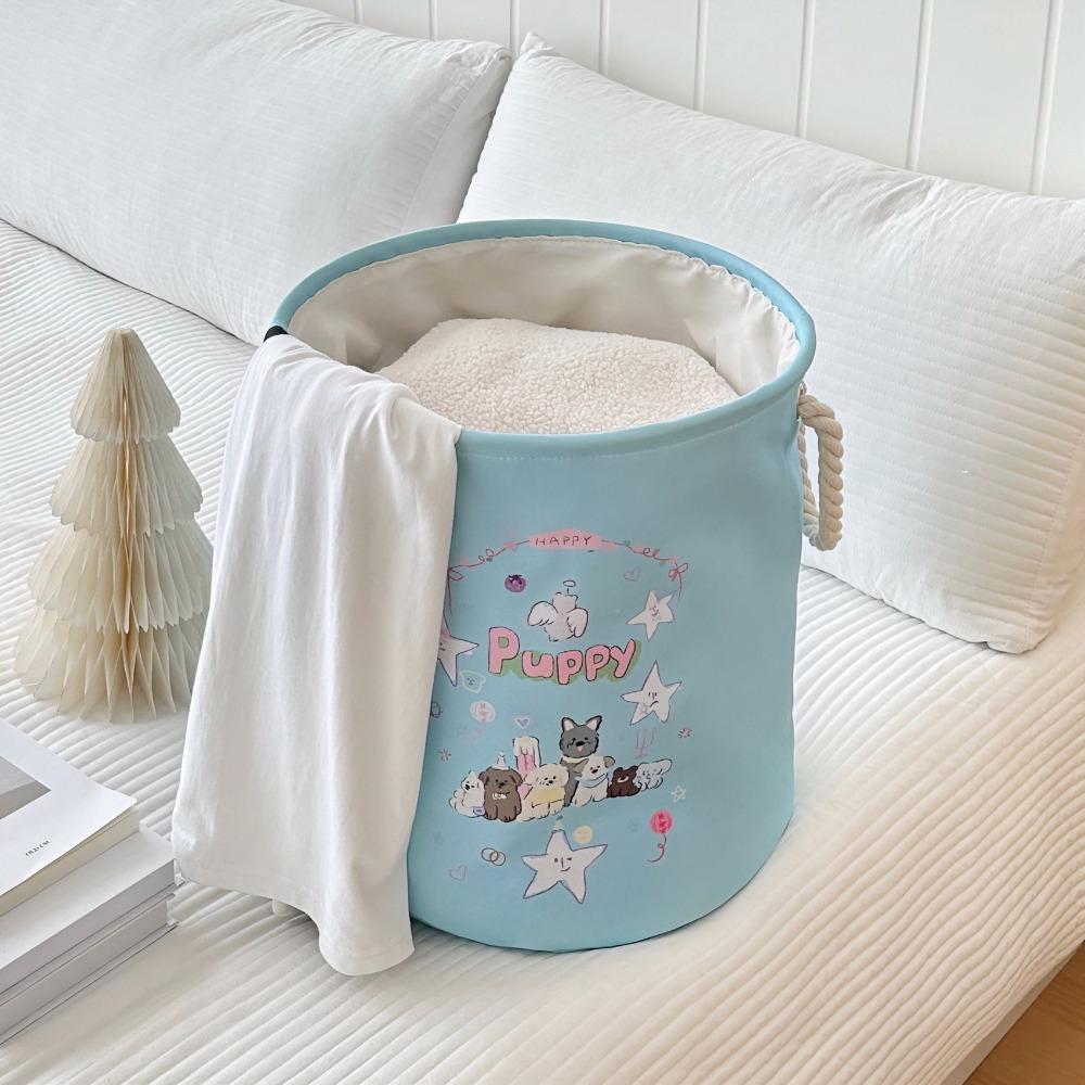 Foldable Toys Storage Basket Cartoon Dirty Clothes Basket Multi-Purpose Laundry Hamper  Kids Room