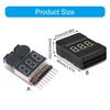 BX100 1S-8S Battery Voltages Meter Tester Liion Battery Monitors Buzzers Alarm for Airplanes Helicopter FPV Racing Drones