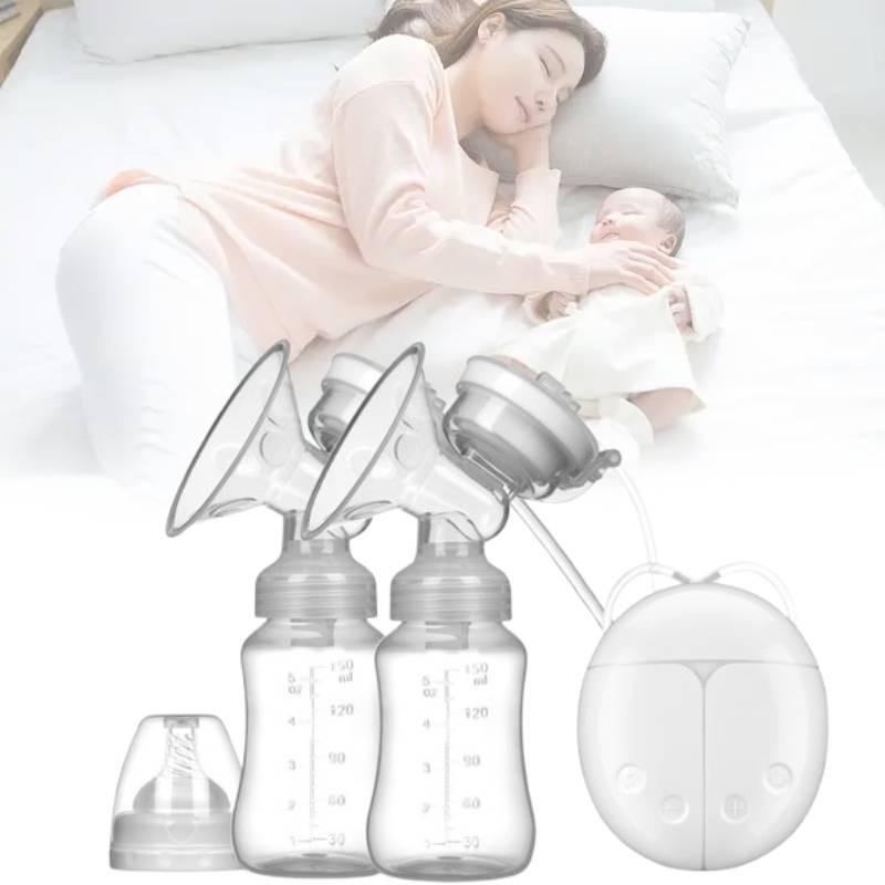 Двойной электрический молокоотсос с тихим всасыванием для кормящих мам