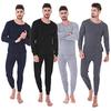 Thermal Underwear for Men Fleece Lined Long Johns Top And Bottom Set Casual Cold Weather Base Layer Set