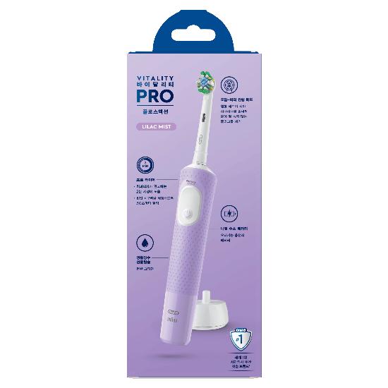 Oral-B Электрическая зубная щетка D103 Vitality Pro Flossaction Сиреневый туман