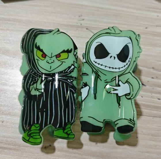 Заколка-краб для волос Meiya 2025 с клоунским лицом - Заколка-акула для прически, головной убор