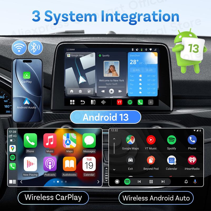 OTTOCAST P3 PRO AI Box Смарт SM6225 Android Box Беспроводной CarPlay Android Auto Голосовой AI Автомобильные Аксессуары для VW Toyota Benz