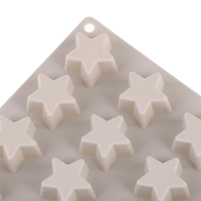 1Pc 16 Lattice Star Ice Cream Lattice Five Pointed Star Silicone Ice Cream Cake Mold Ice Cubes Diy Kitchen Baking Mold