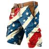 Мужские рабочие шорты с принтом Дня независимости и несколькими карманами