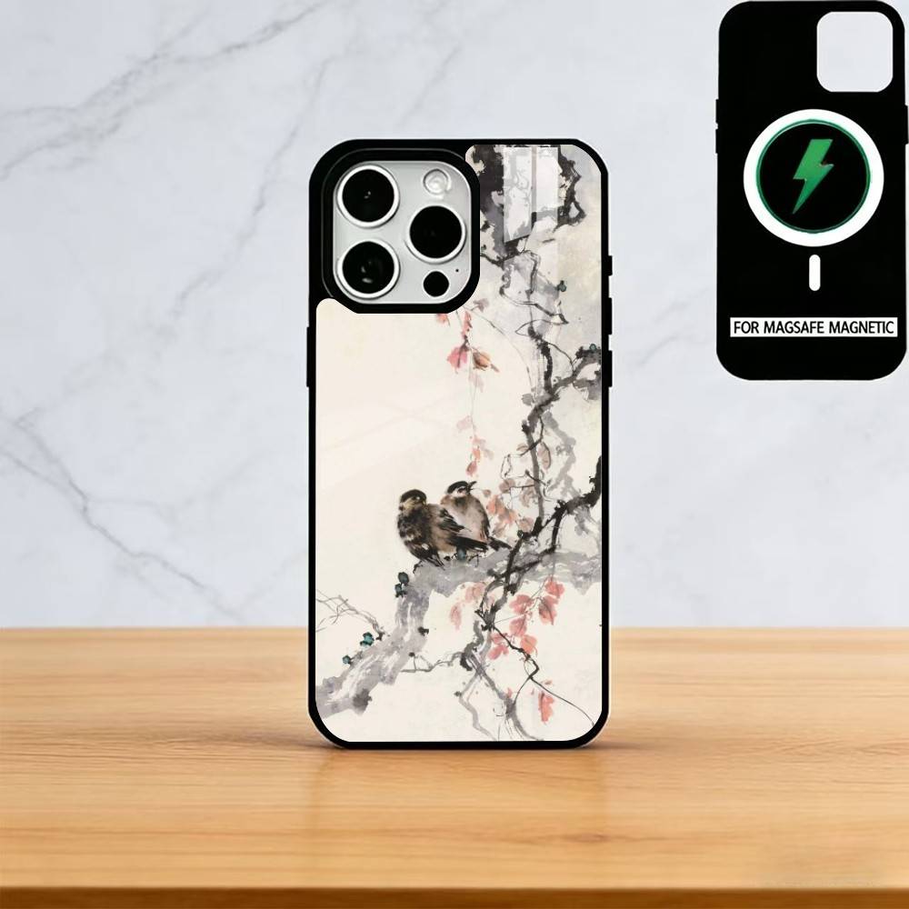 Lnk Art Print Phone Case For iPhone17,16,15,14,13,12,11 Plus,Pro Magnetic For Magsafe Wireless Charging