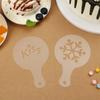 Plastic Coffeeware Pastry Tools Cookies Mould Fancy Drawing Mold Biscuit Mold Coffee Stencil