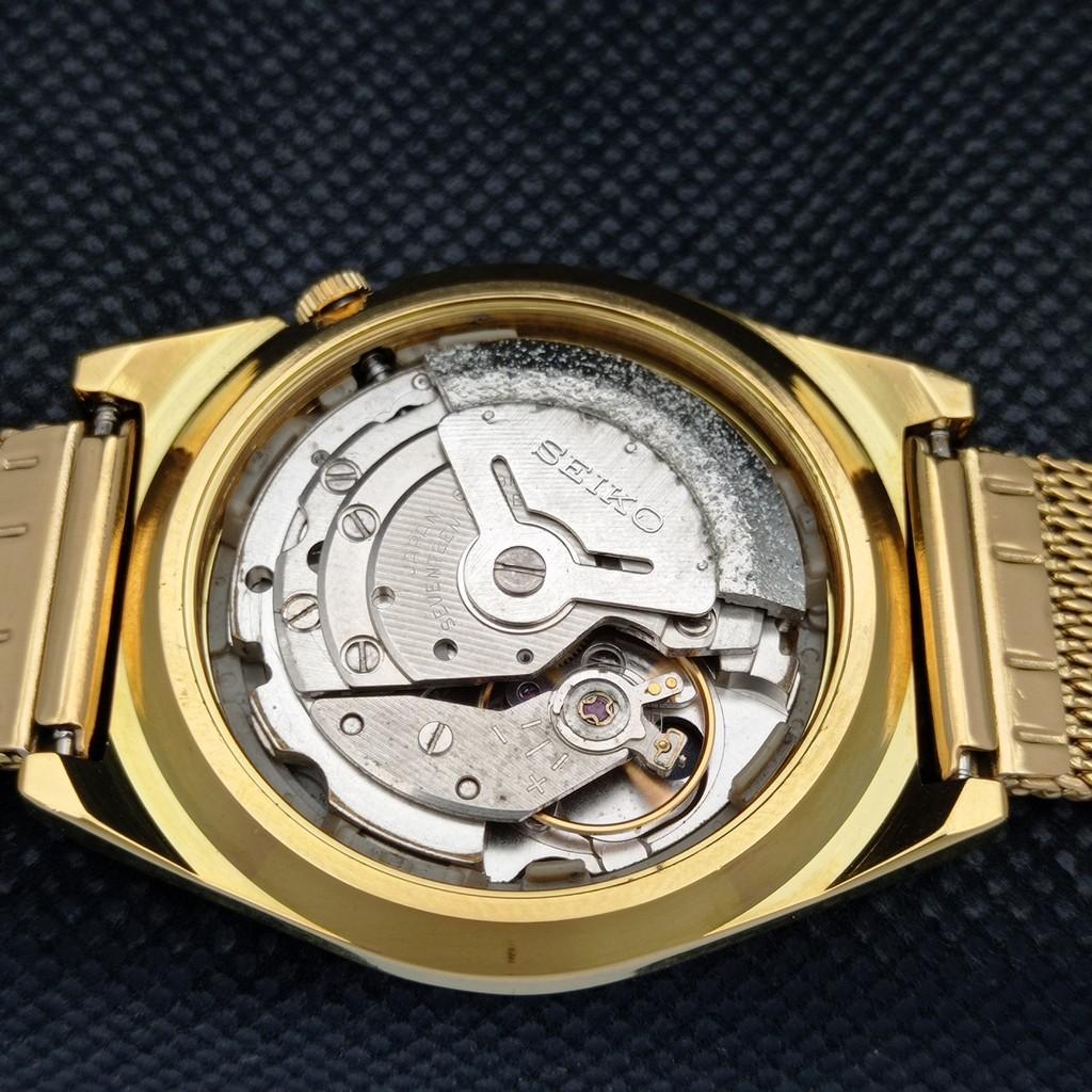 ВОССТАНОВЛЕННЫЕ ВИНТАЖНЫЕ SEIKO 5 AUTO 6309A ЯПОНИЯ МУЖСКИЕ D/D ЗОЛОТЫЕ ЧАСЫ a309519-9