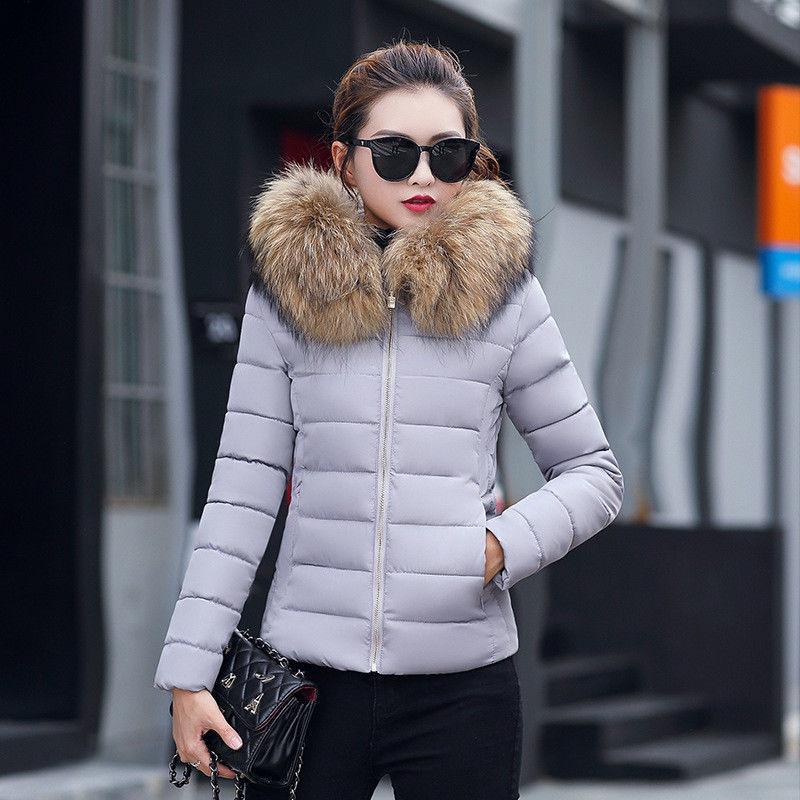 Premium Quality Winter Cotton Hooded Women Jacket Casual Slim Warm Padded Coat