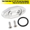 Переходная пластина для линии подачи масла Twin Turbo Dual 1/8" NPT для LS1 LSX LS3 LS2 LQ4