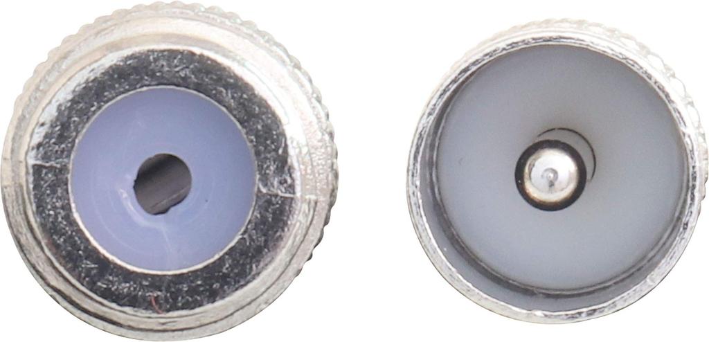 Аудиофильский конверсионный соединитель PAL тип «папа» F тип «мама» комплект PAL - 2 шт. (9.5mm)