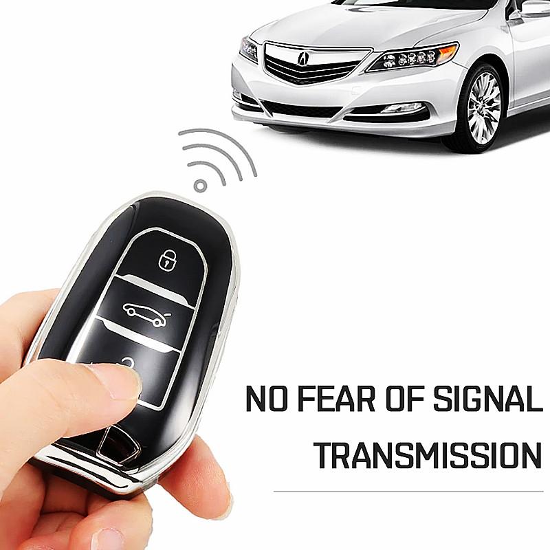 Новый чехол-оболочка из ТПУ для умного ключа автомобиля Для Peugeot 308 408 508 2008 3008 4008 5008 Для Citroen C4 C6 C3-XR Picasso Grand DS3 DS5