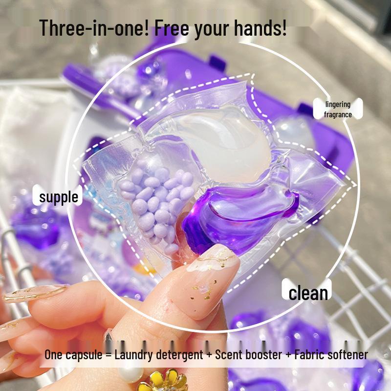 3-in-1 Scented Laundry Pods Family Pack - Long-Lasting Aroma & Deep Cleaning Concentrate