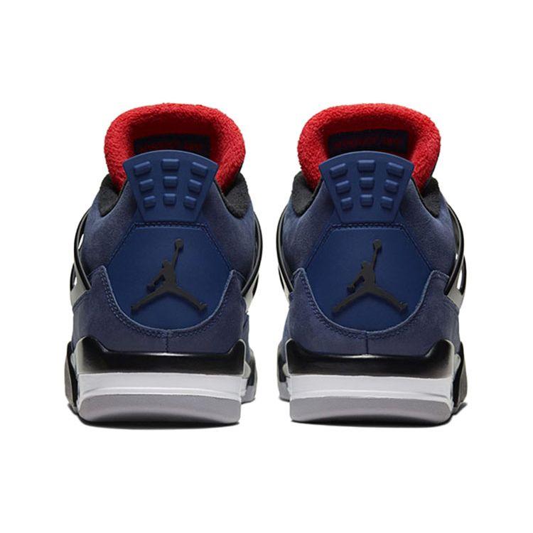 Air Jordan 4 Retro Winter Loyal Blue Мужские кроссовки Белый Habanero-Красный Черный CQ9597-401