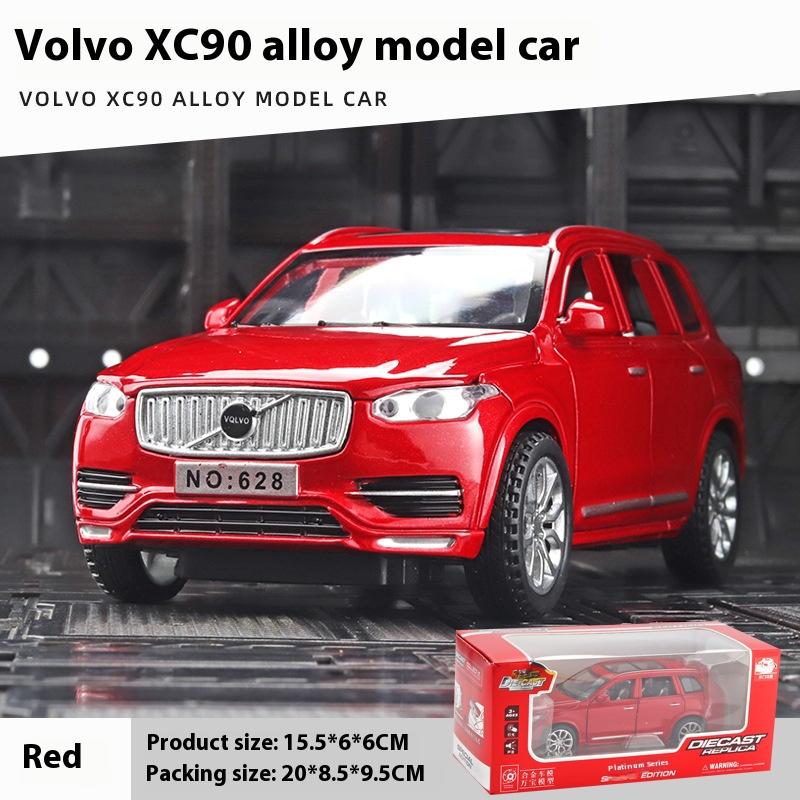 1:32 VOLVO XC90 внедорожник модель автомобиля литой металлический модель звук и свет инерционный механизм игрушка коллекционные украшения для детей игрушки