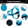 Reinforced Stitching Pet Body Harness No Pull Dog Harness, Adjustable Nylon Vest with Handle, Breathable Ergonomic Chest Protector for Walking