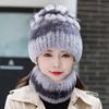 Rex Rabbit Fur Hat Autumn and Winter Fur Hat Tassel Woolen Hat Thick Warm Ear Protection Fur Hat